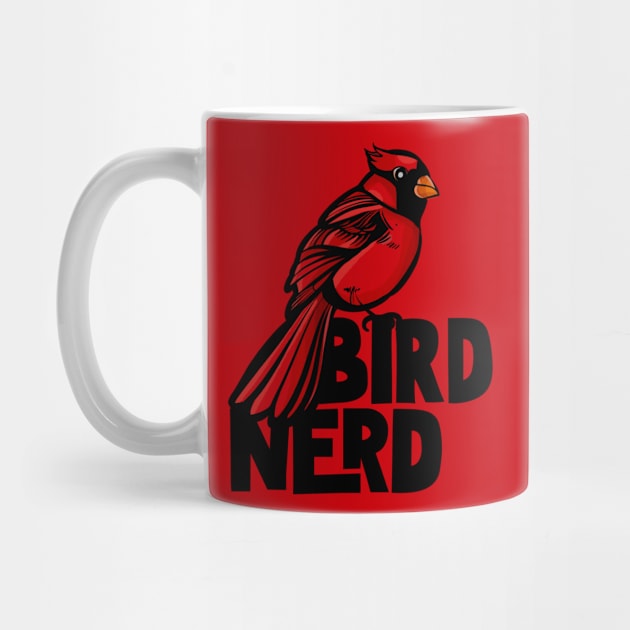 Bird Nerd Red Cardinal by bubbsnugg